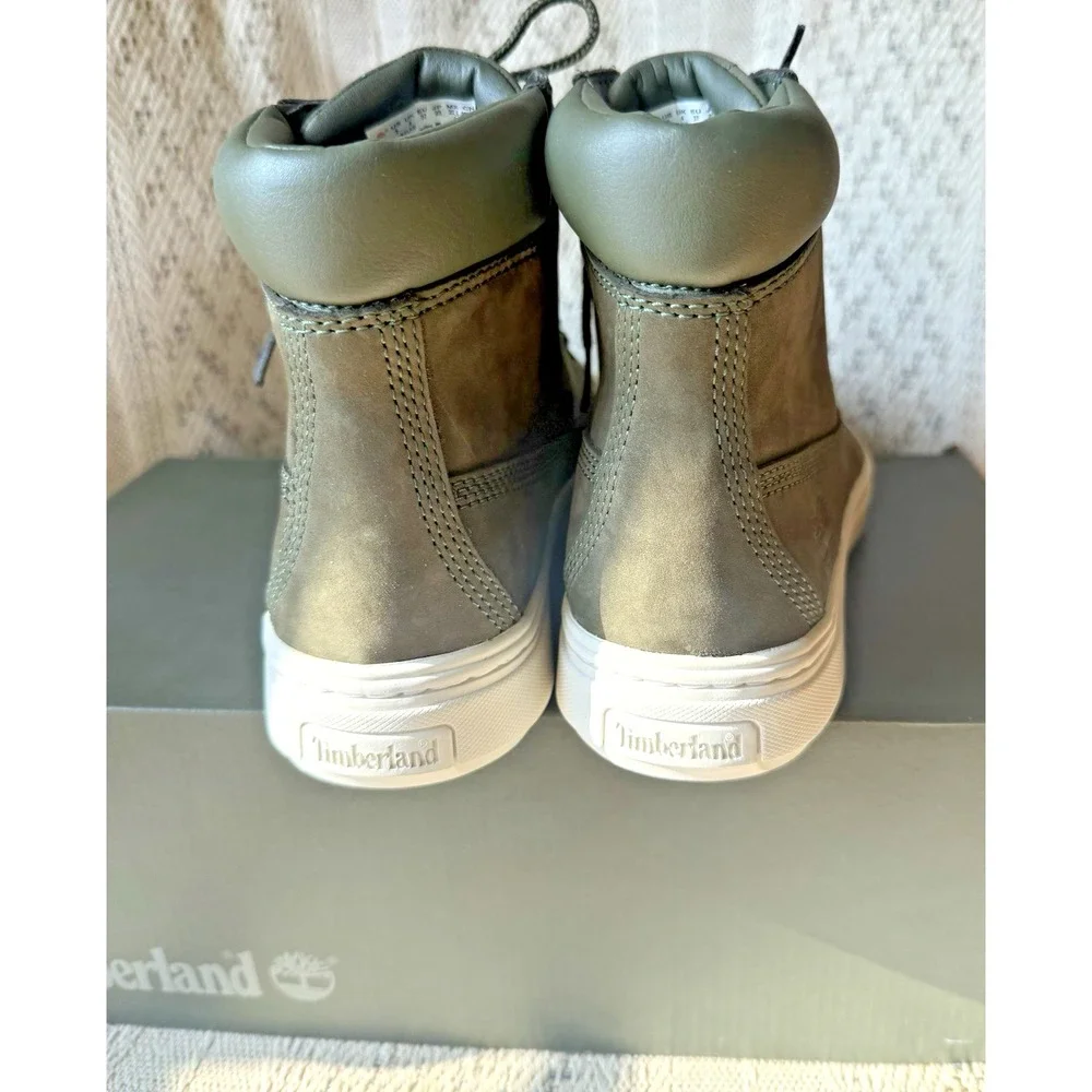 Timberland Londyn Ankle Boot Women's 6 DR Green Leather A2046 NIB